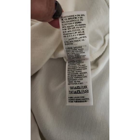 The Drop Amazon Ecru Sweater DRESS Side Slit Vanilla Size Medium Relaxed Casual - Picture 13 of 13